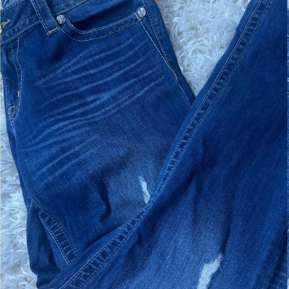 Miss Me Blue Skinny Jeans Modern Style